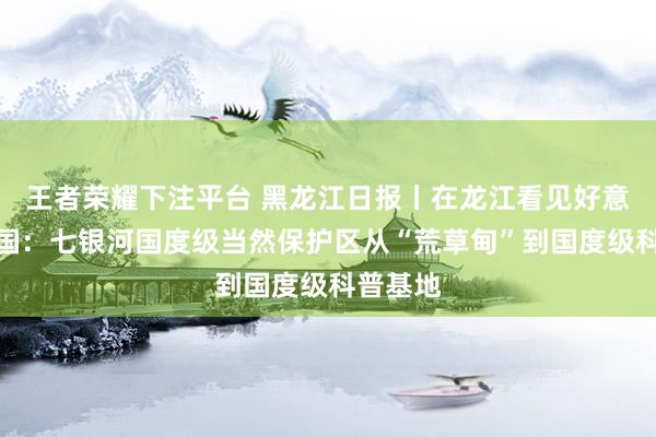 王者荣耀下注平台 黑龙江日报丨在龙江看见好意思艳中国：七银河国度级当然保护区从“荒草甸”到国度级科普基地