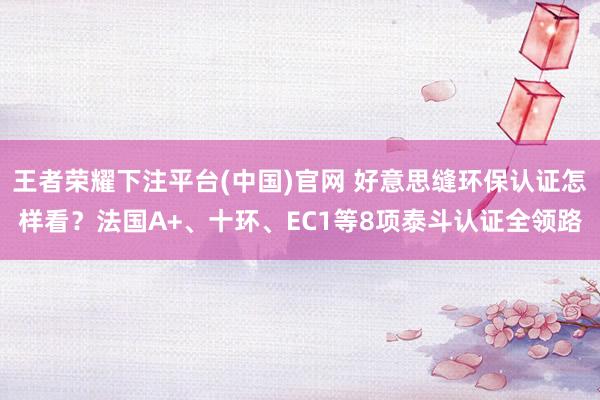 王者荣耀下注平台(中国)官网 好意思缝环保认证怎样看？法国A+、十环、EC1等8项泰斗认证全领路
