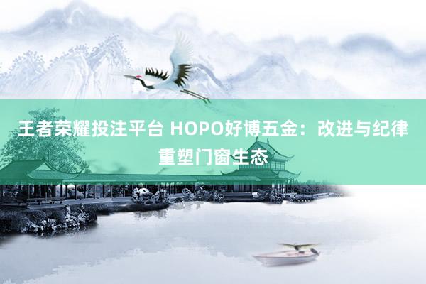 王者荣耀投注平台 HOPO好博五金：改进与纪律重塑门窗生态