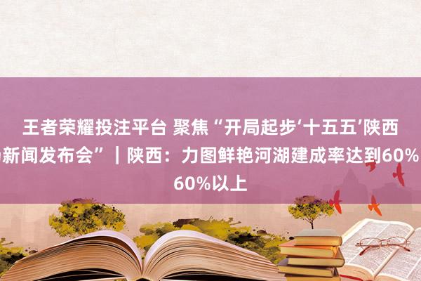 王者荣耀投注平台 聚焦“开局起步‘十五五’陕西专场新闻发布会”｜陕西：力图鲜艳河湖建成率达到60%以上
